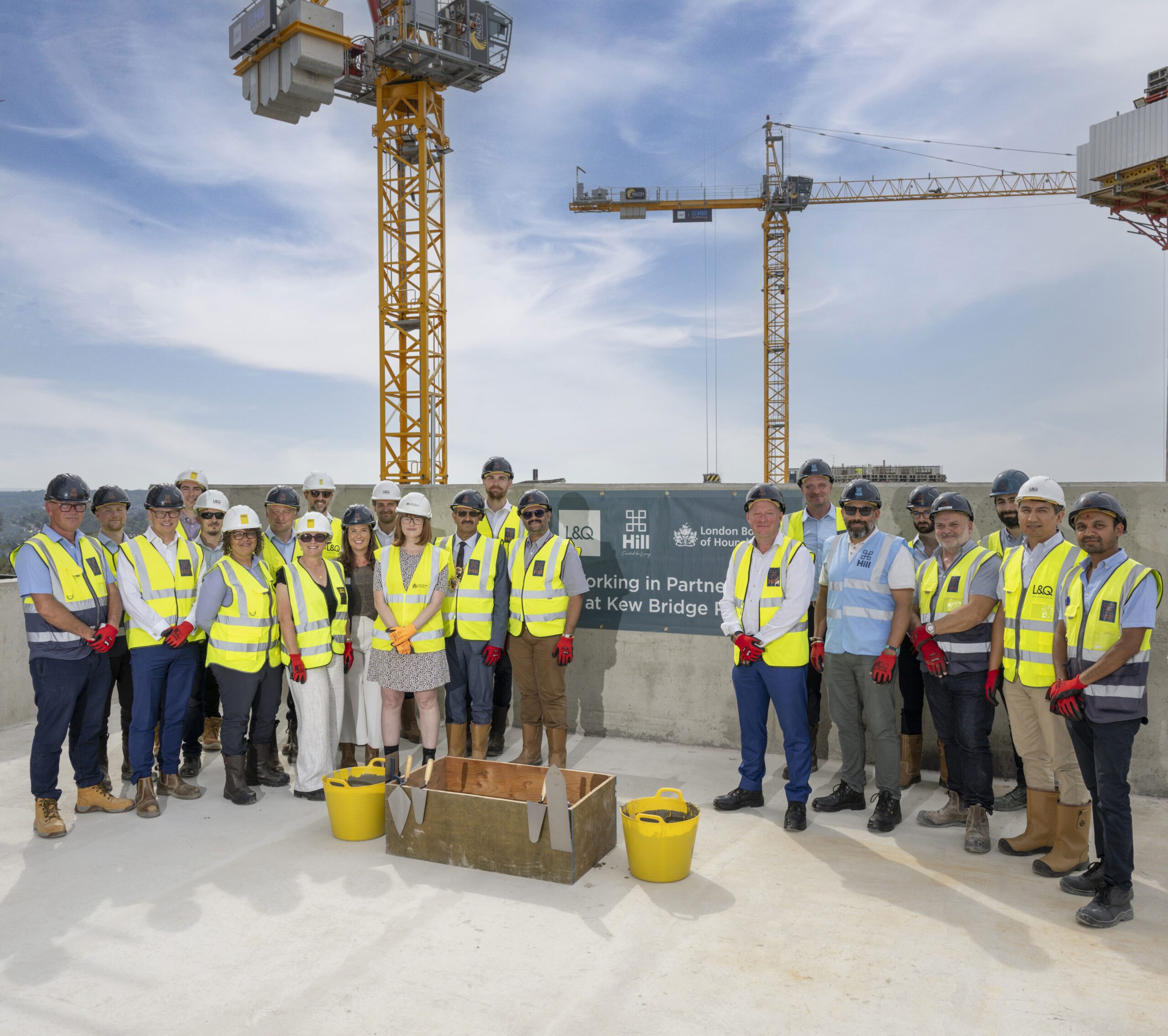 The Hill Group and L&Q celebrate topping out at Kew Bridge Rise ...